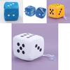 Plush Dice Party Pendant Soft Fluffy Car Decoration