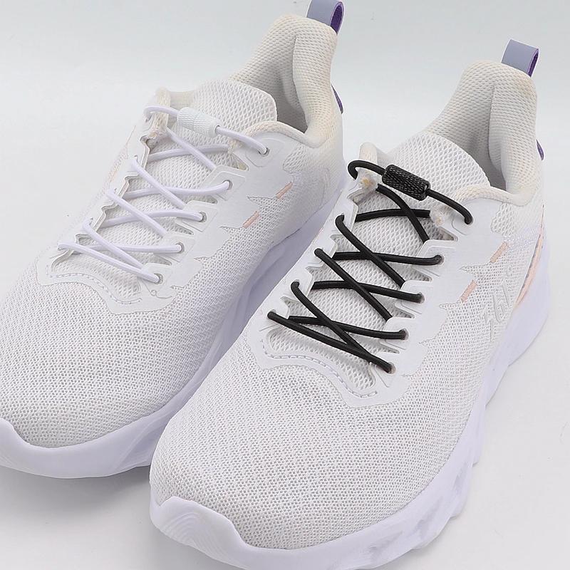 Zapatillas con Cordones Elásticos Zapatos Sin Atar Cordones Redondos para Zapatos Sin Cordones Niños Adulto Cordones Rápidos Bandas de Goma para Zapatos