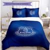 Set Lenzuola Everton Football Stampato 3 Pezzi, Comodo Set Copripiumino per Camera da Letto Amico della Pelle