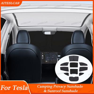 For Tesla Modely Juniper- Sun Shades Black Roof  Sunshade Car Rear Front Sunroof Glass Side Window Privacy Blind Shading