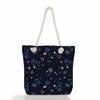 Multifunctional Flower  Printed Thick Rope Shoulder Beach Bag 7585