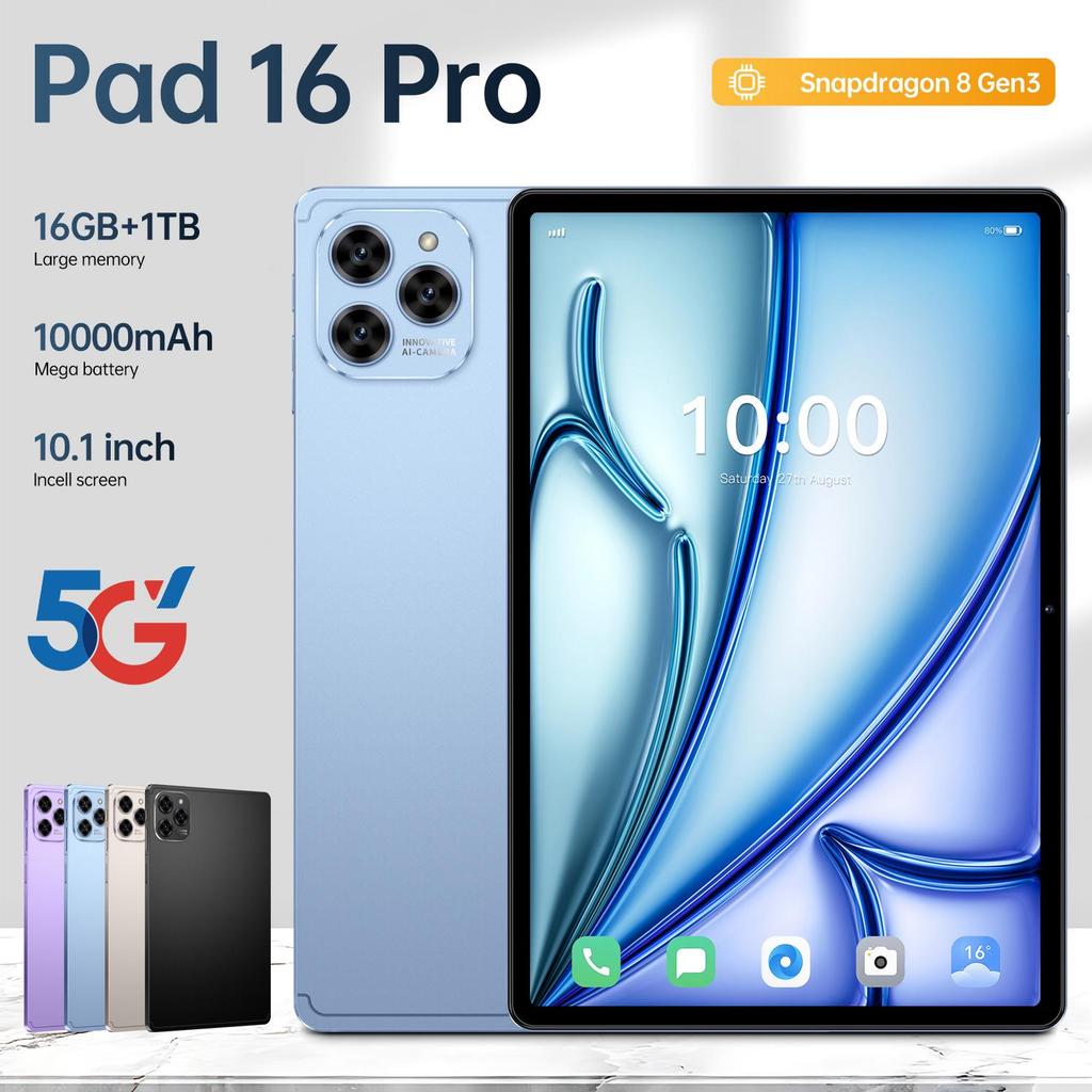 2025 Tablet Pad 16 Pro: Dual SIM, 5G, Android 15