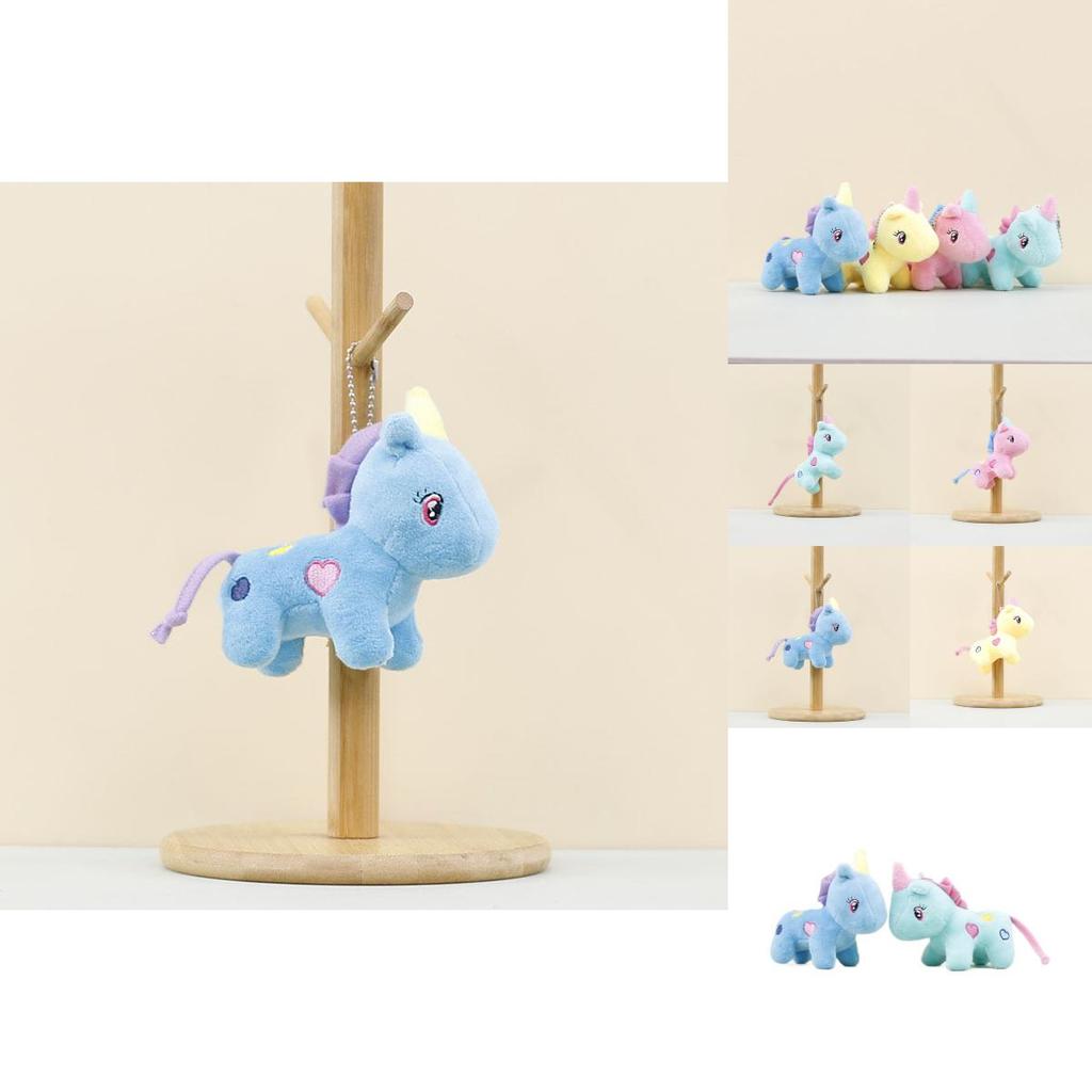 Adorable Unicorn Plush Toy Cute Keychain Soft Stuffed Animal Doll For Kids
