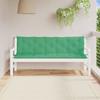 Vidaxl Garden Bench Cushions, 2 Pcs, Green, Oxford Fabric