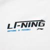 Li-Ning Comfortable Breathable Versatile Letter Round Neck Short Sleeve T-Shirt Men Tops Standard-White ATSV389-9