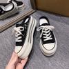 Baotou Board Shoes Women's Summer Wear 2025 New Mesh Shoes Versatile Breathable Mesh Heel-free Muffin Women's Shoes