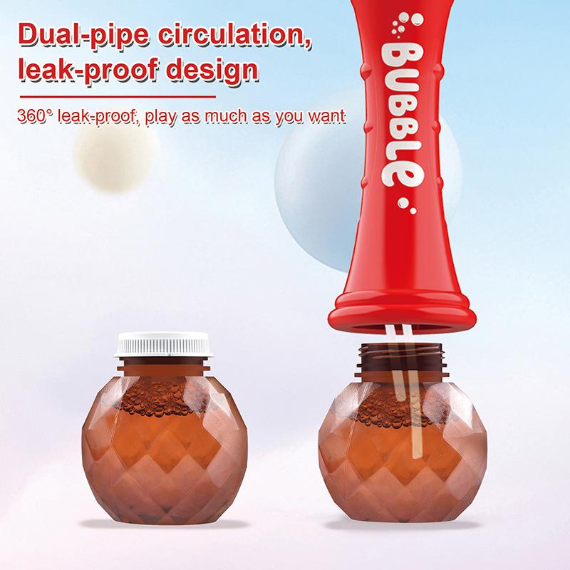 Christmas Fully Automatic Light Music Bubble Gun Santa Claus Snowman Bubbles Stick Machine Party Toy Children's Birthdays Gifts