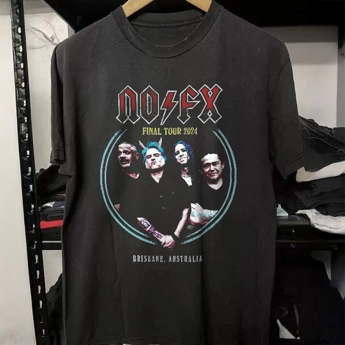 HOT! NOFX Final Tour 2026 Punk Rock Band Black Heavy Cotton T-Shirt XXL
