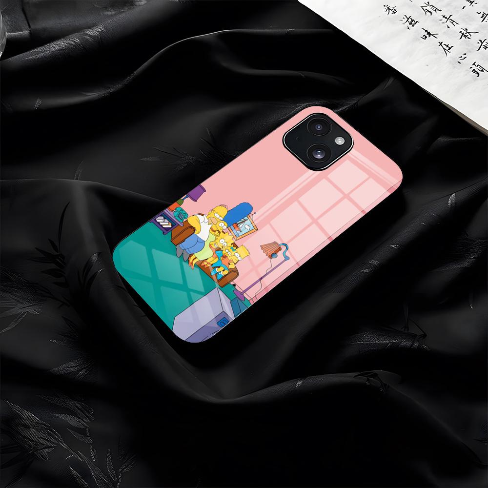

Funny S-Simpsons Phone Case For IPhone 17 Pro Max 16 15 14 Pro Max 13 11 Plus Glass Cover iPhone 16e