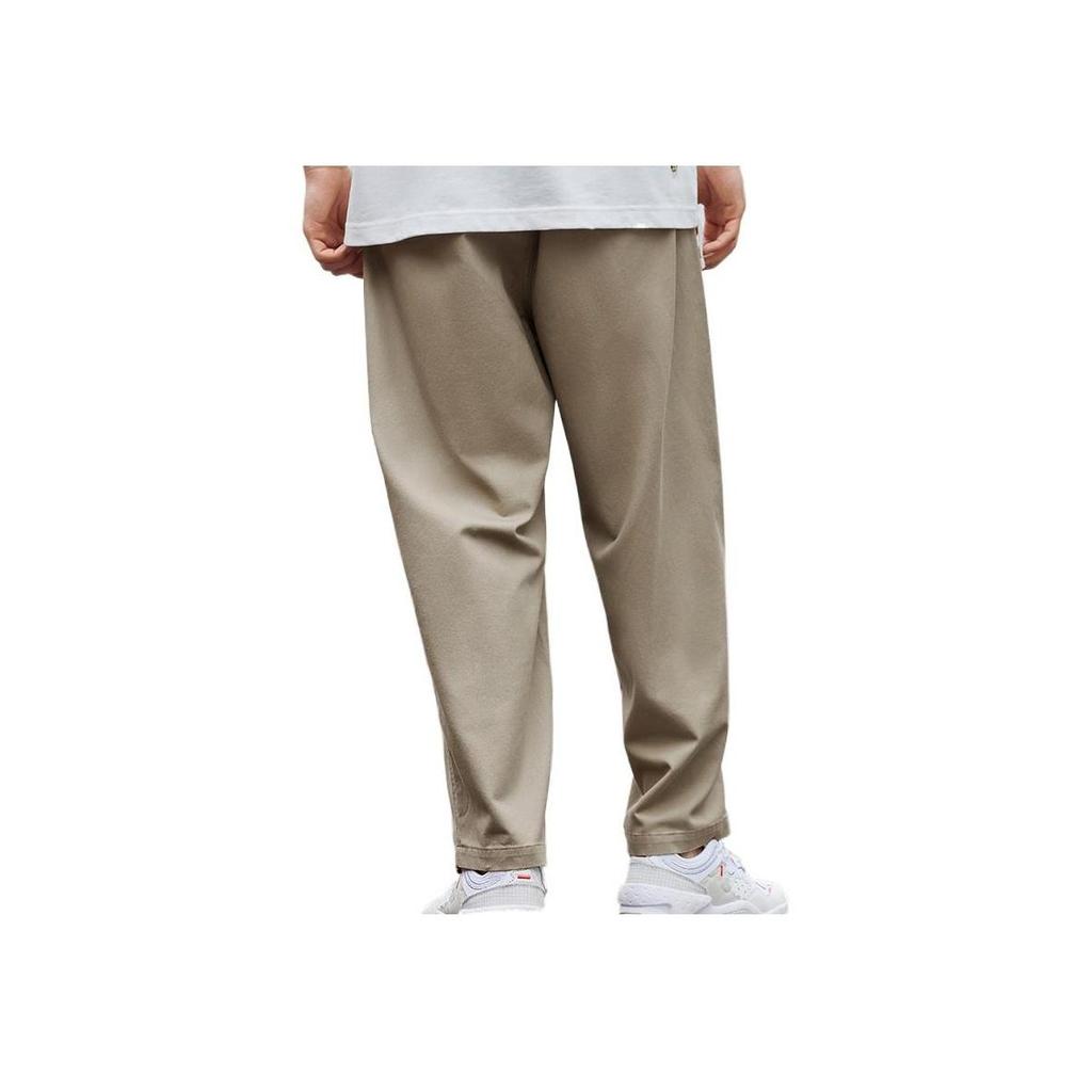 Li-Ning Loose Fit Straight Casual Pants Khaki Men's AKXSB57-2