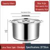 Homeglen Edelstahl Mehrzwecktopf mit Deckel