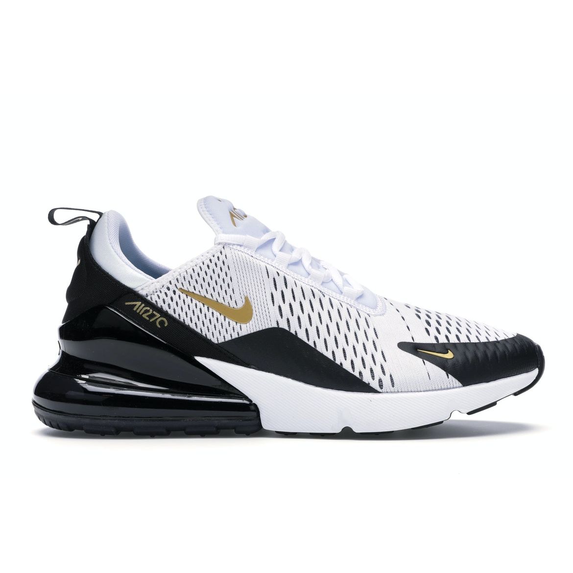 

Мужские кроссовки Nike Air Max 270 White Gold металлик-золото-черный AV7892-100