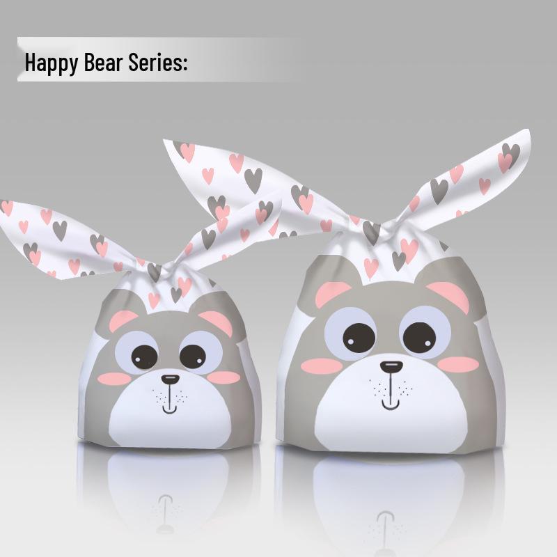 Bunny Ears Cartoon Cookie Packaging Bag - Cute Snack & Dessert Bag