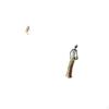 Folding Wall Hook Organizer for Bathroom Closet with African Sculpture Tabletop Ornament Vintage