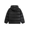 LiNing Cf Suo Series Solid Color Drawstring Loose Down Jacket Unisex Outerwear Black AYMS339-2