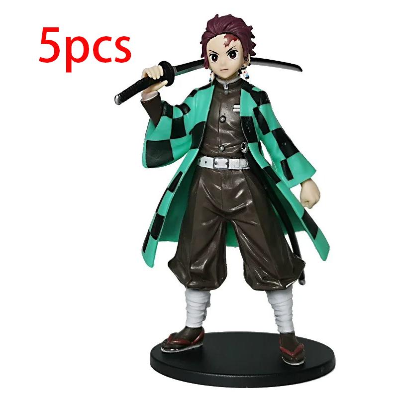 Anime Demon Slayer Kimetsu no Yaiba Figur Kamado Tanjirou Actionfigur Agatsuma Zenitsu Nezuko Krieger PVC Modell Spielzeug