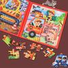 Foldable Magnetic Puzzles for Toddlers Travel Entertainment Cartoon Toys Car Airplane Road Trip Activities Games Birthday Gifts