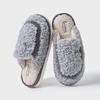 Lace bow plush slippers autumn and winter new home non-slip warm advanced sense can be worn outside thick-soled cotton slippers