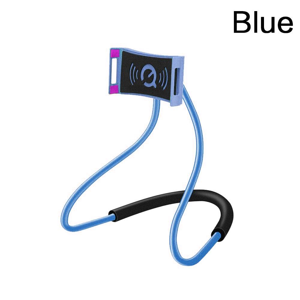 Supporto per Selfie Stick retrattile da appendere al collo, staffa regolabile a rotazione libera a 360°, supporto universale da scrivania, letto, auto, per cellulare pigro