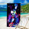 Proof Beach Towel with a Five Nights At Freddy's Pattern - Soft,absorbent,quick-drying,machine Washable - Perfect for Swimming,camping,bathing