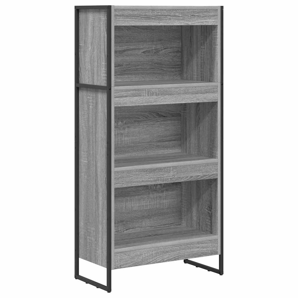 Bookshelf Grey Sonoma 60 x 30 x 121 cm Engineered Wood