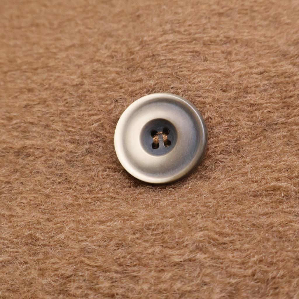 KOON ERO/SM Wool Hooded Double-breasted Coat Coat 50 BrownUsed