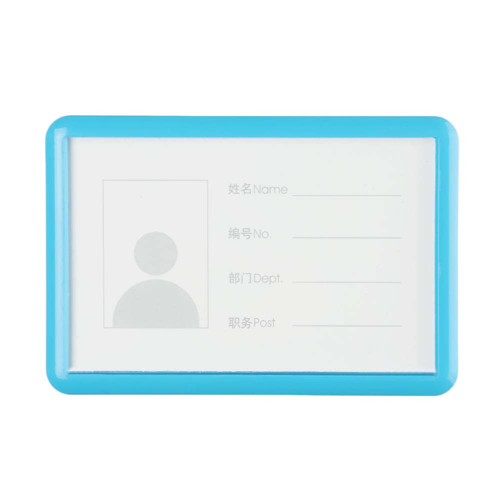 

Школьная Рабочая Карта Визитные Бейджи Карман для Карт Чехол для Бейджа Держатель для Карт с Зажимом-Булавкой Держатель для ID-Бейджа синий