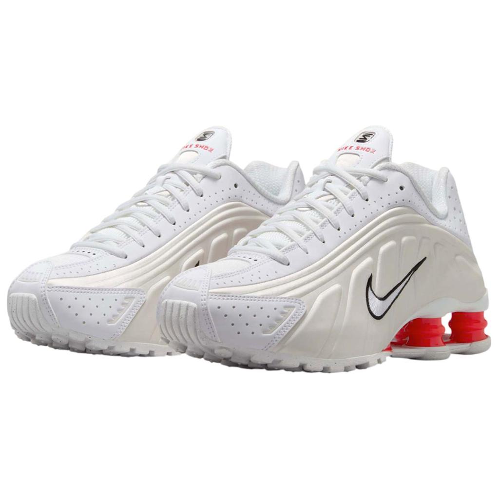 Nike Shox R4 Phantom Picante Red Women Sneakers Cream White AR3565-103