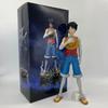 One Piece Scene: Injured Zoro & Bandaged Luffy Skypiea Sanji Figure Ornament.