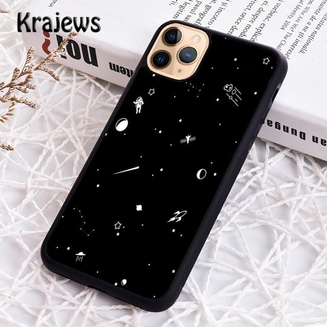 Krajews Astronaut Stars Constellation Phone Case Cover For iPhone 17 Air 16 15 14 plus 11 12 13 pro max Plus coque Fundas