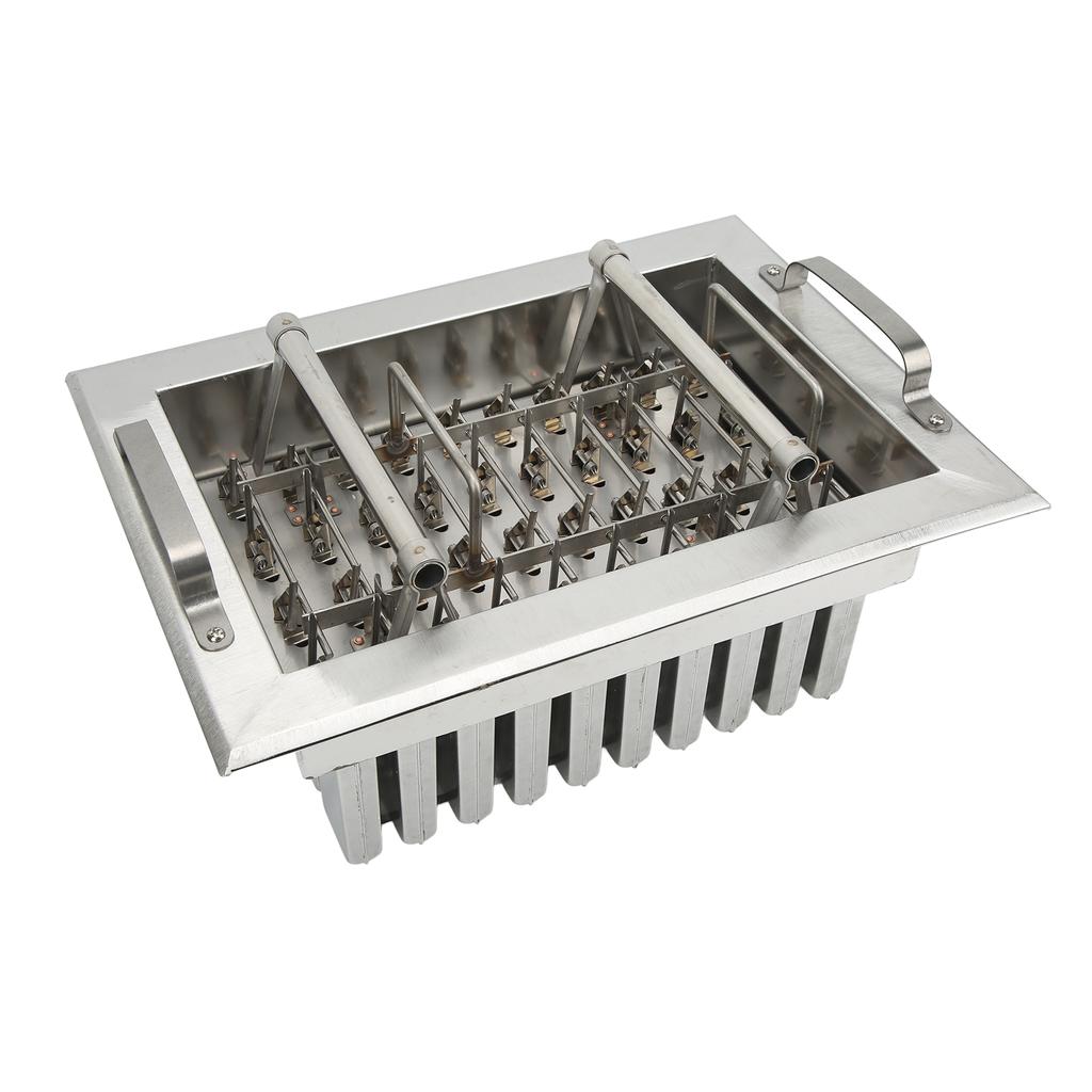 Formă pentru înghețată din oțel inoxidabil, forme pentru bețișoare de gheață, mașină de sudat, înghețată DIY, 40 găuri pentru bețișoare