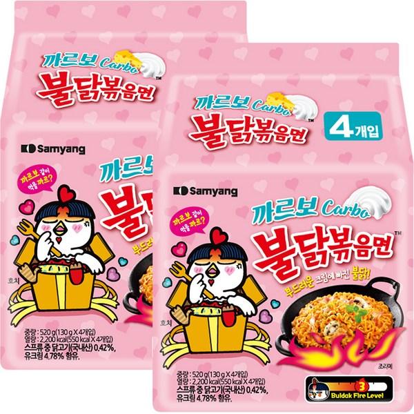 

Samyang Carbo Buldak Fried Noodles 130g, 8 pieces