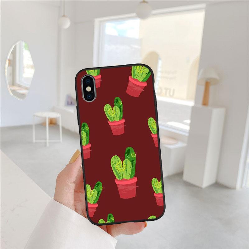 Watercolour Cacti Soft Shell Phone Case for Samsung Galaxy S20 S21 S22 Ultra FE + Plus A21S A22 A24 A25 A26 A30 A30S A31