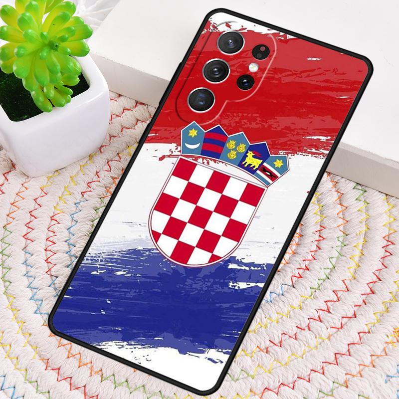 Croatia Coat Of Arms Flag Phone Case for Samsung Galaxy note 10 pro S26 Ultra S23 S24 FE S25 S21 S22 PLUS shockproof Cove