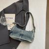 Vintage Denim Underarm Bag Women's Shoulder Bag