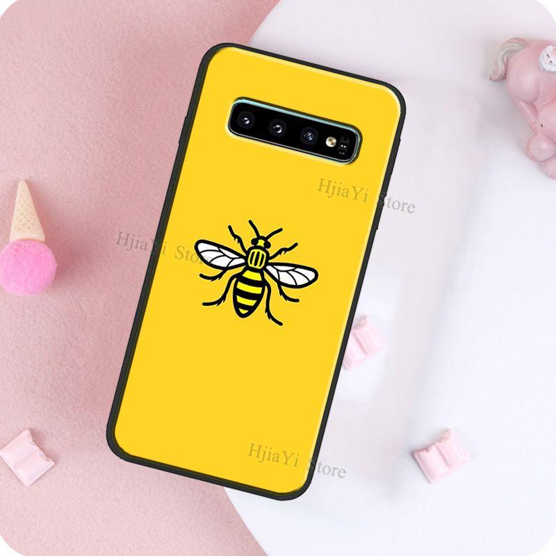 Manchester worker bees Bumble Case For Samsung Galaxy S22 Ultra S21 S20 FE S9 S10 Note 10 Plus S10e Note 20 Ultra Cover