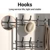 Coat Rack Stand Stable Load Bearing Metal Freestanding Space Saving Entryway Clothes Hanging Organizer 2 In 1 for Bedroom