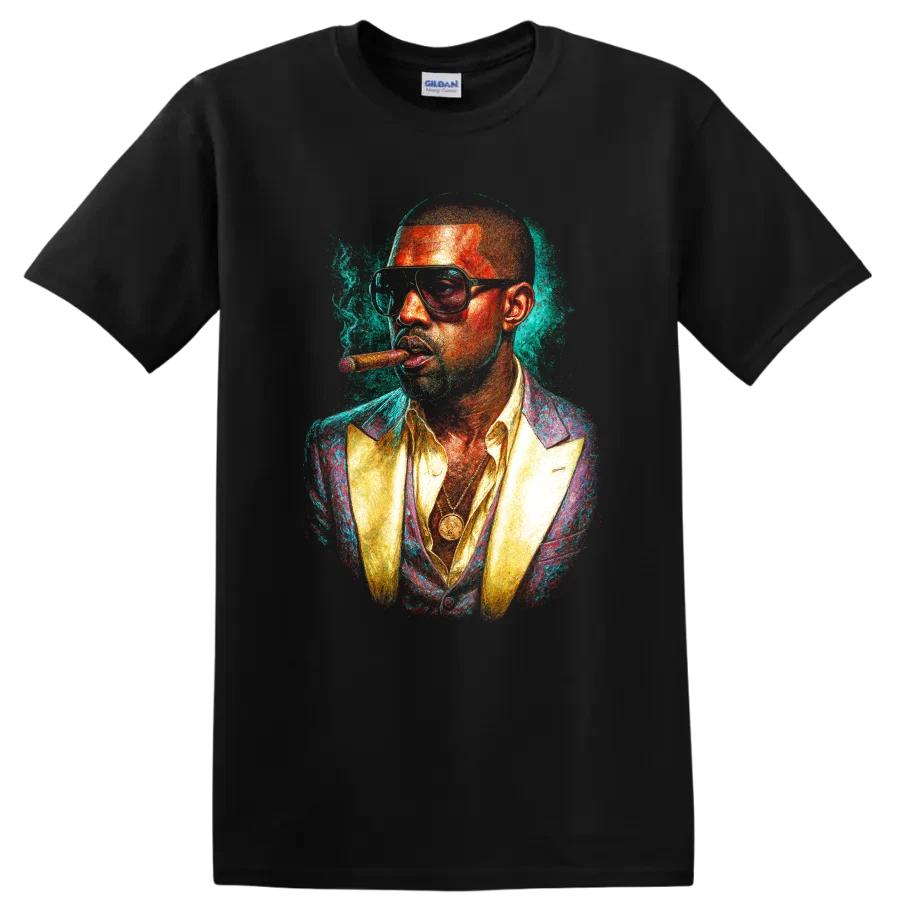 Hip Hop Pitbull Stylized Portrait Artwork T Shirt Rap Music Tee