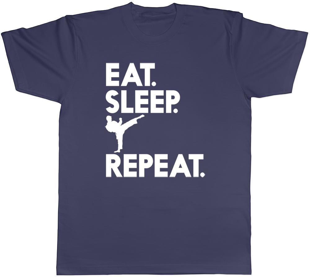 Eat Sleep Karate Repeat Mens Womens Ladies Unisex T-Shirt S