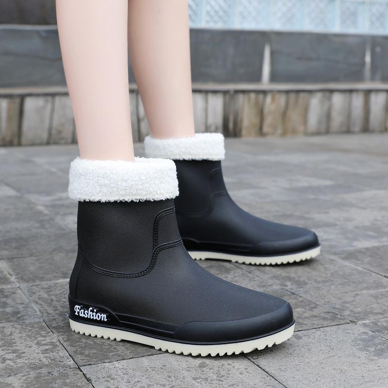 Regenstiefel Damen Oberbekleidung Überzug Füße Damen Regenschuhe neu hoch Regenstiefel Damen