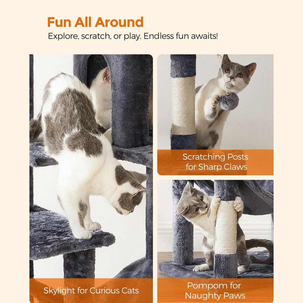FEANDREA Multi-Level Cat Tower