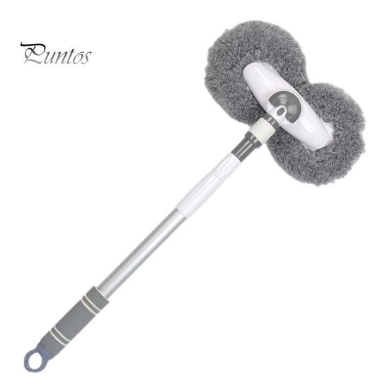 

Выдвижная швабра для мытья автомобиля с длинной ручкой, двухголовая конструкция, мягкая щетина, эффективная уборка, многофункциональная щетка для мытья автомобиля белый