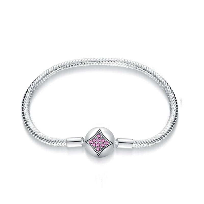 Armband Silber 925 Original 17-20CM Stern Mond Sonne Schmetterling Zirkon Feine Armbänder Passend für DIY Charms Geburtstags Schmuck Souvenir Geschenk