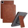 For iPad Pro 11 (2024) Wallet Case Auto Wake/Sleep Leather Flip Tablet Cover Cowhide Texture