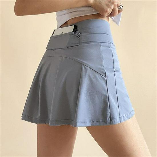 Women's Quick-Dry Pleated Sports Skirt for Running, Tennis, Golf, Fitness, & Yoga