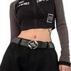 Unisex Fashionable Retro Belt With Sturdy Metal Clip Ideal For Ensembles Stylish