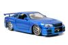 Jada Toys Fast Furious Series Nissan Skyline Blue Finished Product & 1/24 F&F GT-R (R34) (Brian)