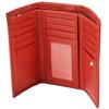 Women' Leather Wallet Wings with RFID Protection and a Roomy Interior Red