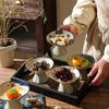 Retro Chinese Zen Ceramic High-Foot Dessert Plate