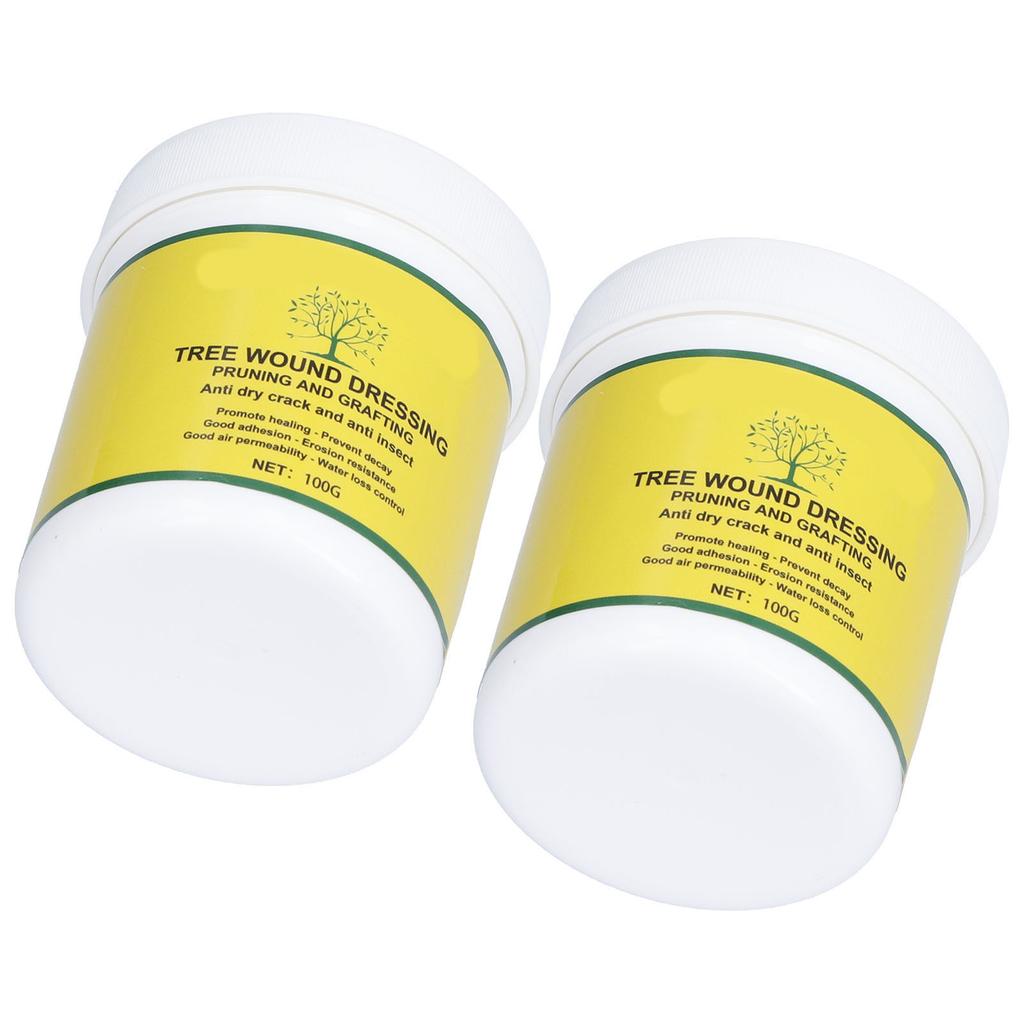 2 Conjuntos 100g Selante de Poda de Feridas de Árvore Selante de Cura de Plantas Selante de Reparo de Feridas Curativo para Feridas de Árvore